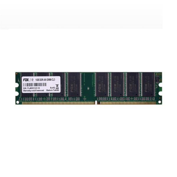 Оперативная память DIMM Foxline DDR DIMM 1Gb PC-3200 (FL400D1U3-1G)