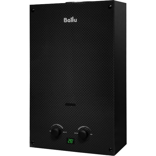 Водонагреватель Ballu Fiery Glass Carbon GWH 10 проточный 20 кВт черный